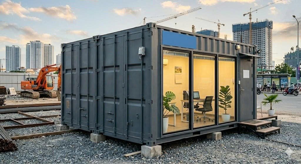 Hai Container Văn Phòng 20 Feet Đen